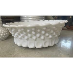 Fenton Hobnail Milk Glass bowl
